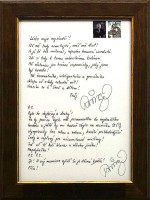 František R. Čech - Dopis milence II. - originál